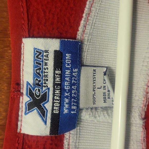 X-Grain Sportswear Crimson Wrestling High School Jersey Sweater - Picture 2 of 5